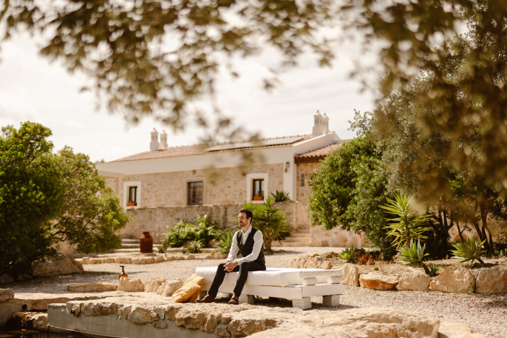 Groom sat down in Loule, Portugal