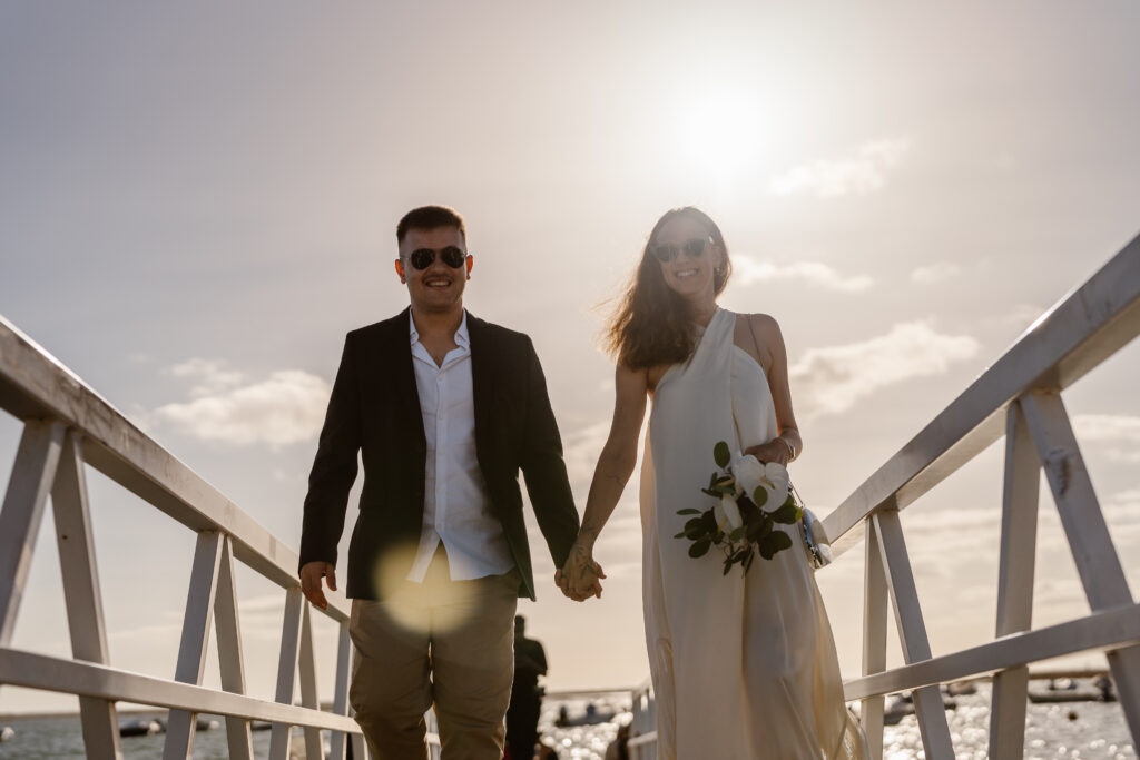 Walking towards the sun
