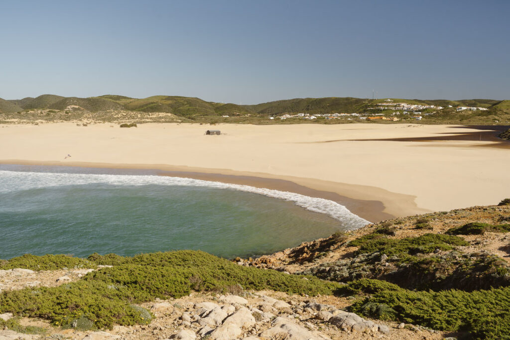 Beach in Bordeira, Portugal