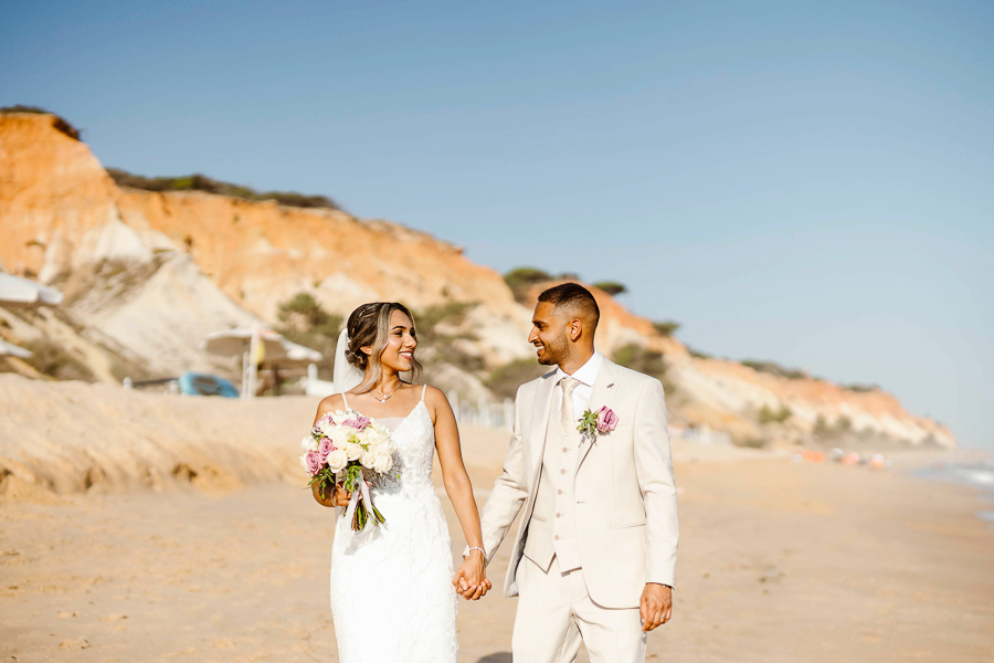 beach wedding session portugal