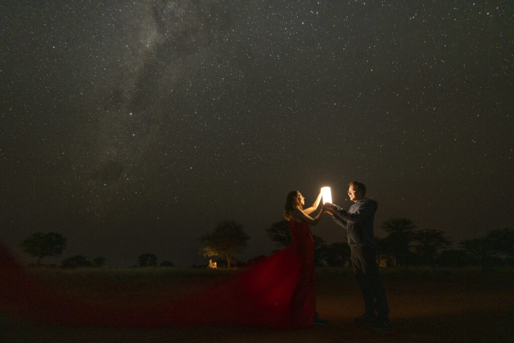 night elopement photo shoot